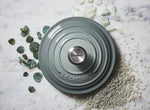 Le Creuset Signature Cast Iron 18cm Round Casserole Sea Salt [Black inner]