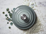 Le Creuset Signature Cast Iron 18cm Round Casserole Sea Salt [Black inner]